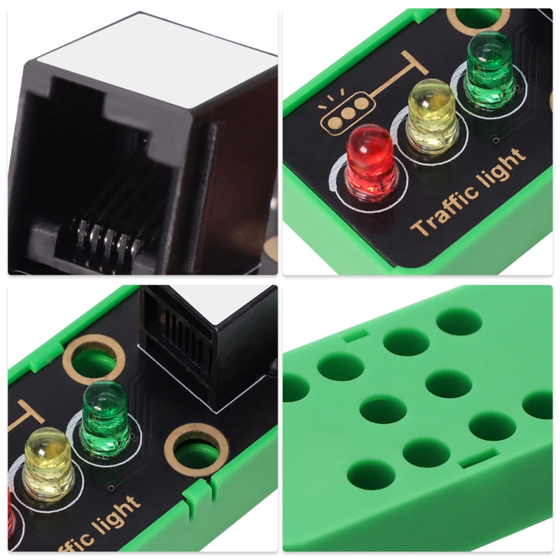 Kidsbits STEM Electronic Modlue Traffic Light Module For Arduino DIY Programming Projects Compatible LEGO Blocks