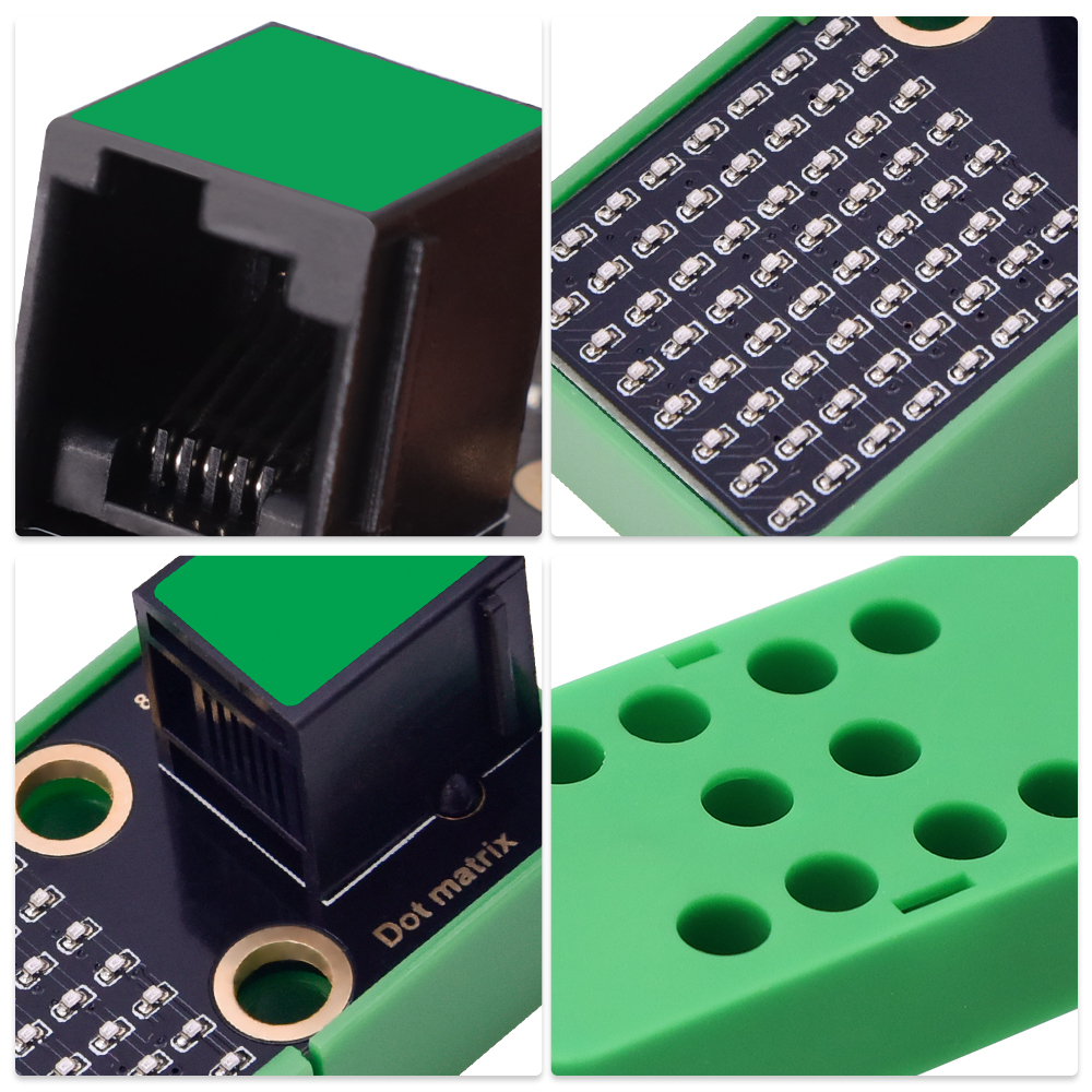 Kidsbits STEM Electronic Building Blocks HT16K33_8X8 Matrix Module For Arduino