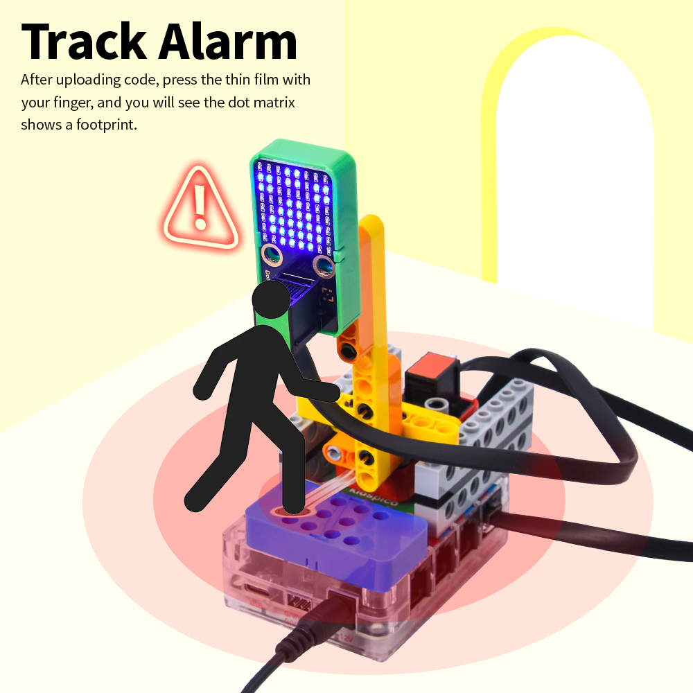Kidsbits STEM Electronic Building Blocks HT16K33_8X8 Matrix Module For Arduino