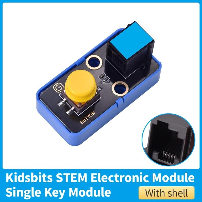Kidsbits STEM Electronic Building Blocks Single Button Module For Arduino