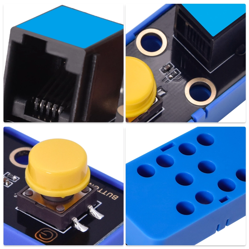 Kidsbits STEM Electronic Building Blocks Single Button Module For Arduino