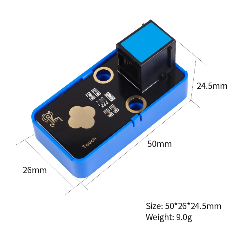 Kidsbits STEM Electronic Building Blocks Capacitive Digital Touch Module Black for Arduino