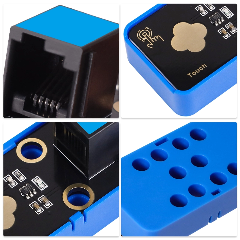 Kidsbits STEM Electronic Building Blocks Capacitive Digital Touch Module Black for Arduino