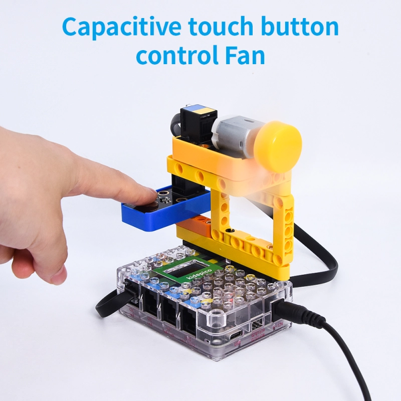 Kidsbits STEM Electronic Building Blocks Capacitive Digital Touch Module Black for Arduino