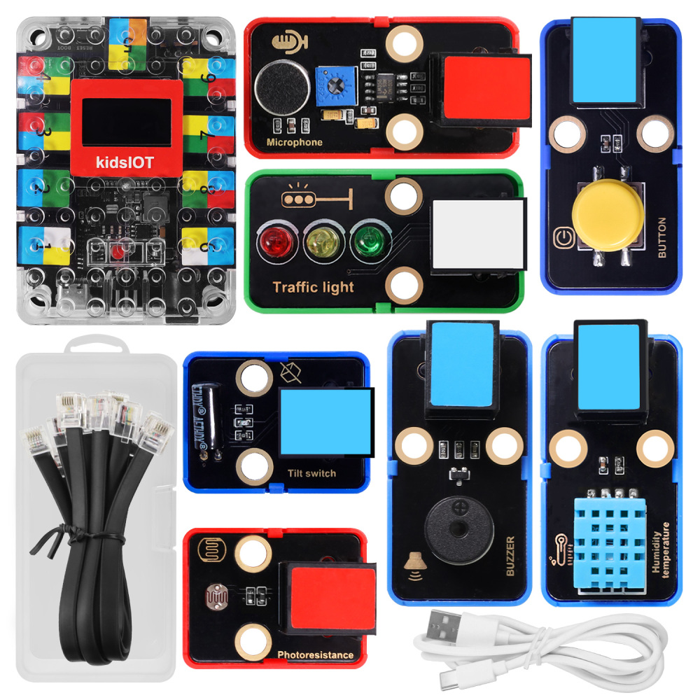 Kidsbits STEM ESP32 IoT Basic Starter Learning Kit Compatible With Lego