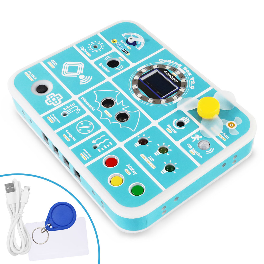 Kidsbits Maker Educational ESP32 Multi-purpose Coding Box Kit V2.0