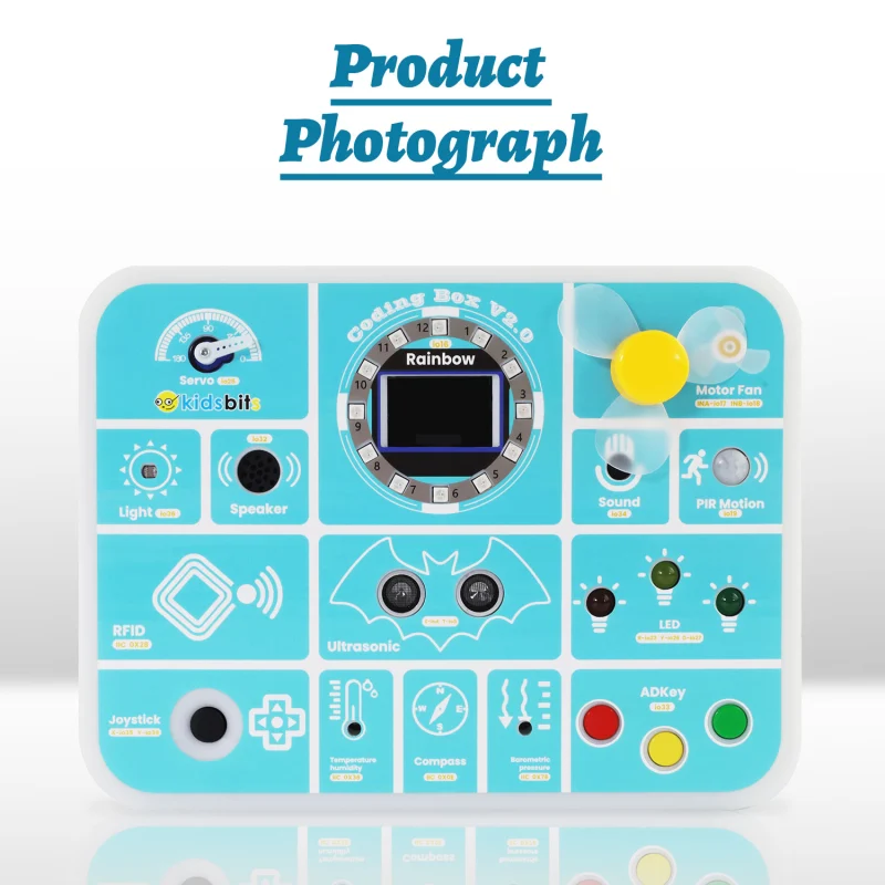 Kidsbits Maker Educational ESP32 Multi-purpose Coding Box Kit V2.0