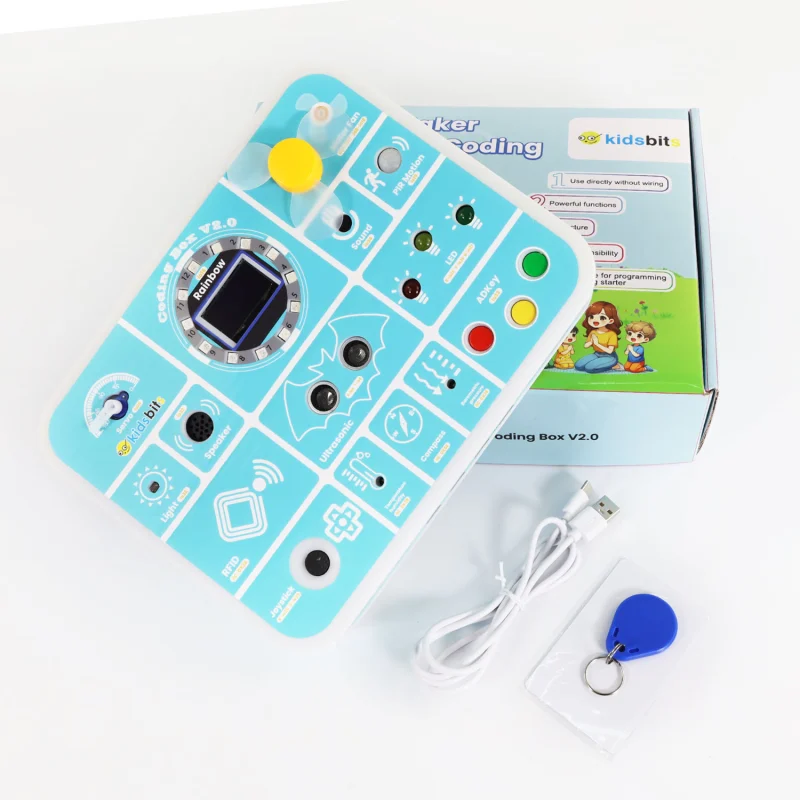 Kidsbits Maker Educational ESP32 Multi-purpose Coding Box Kit V2.0