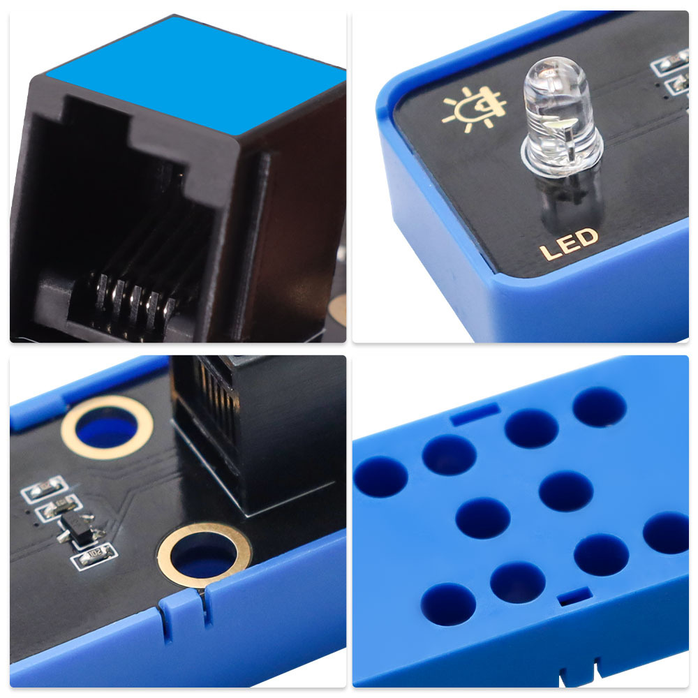 Kidsbits STEM Electronic Module White LED Module Compatible with Lego for Arduino