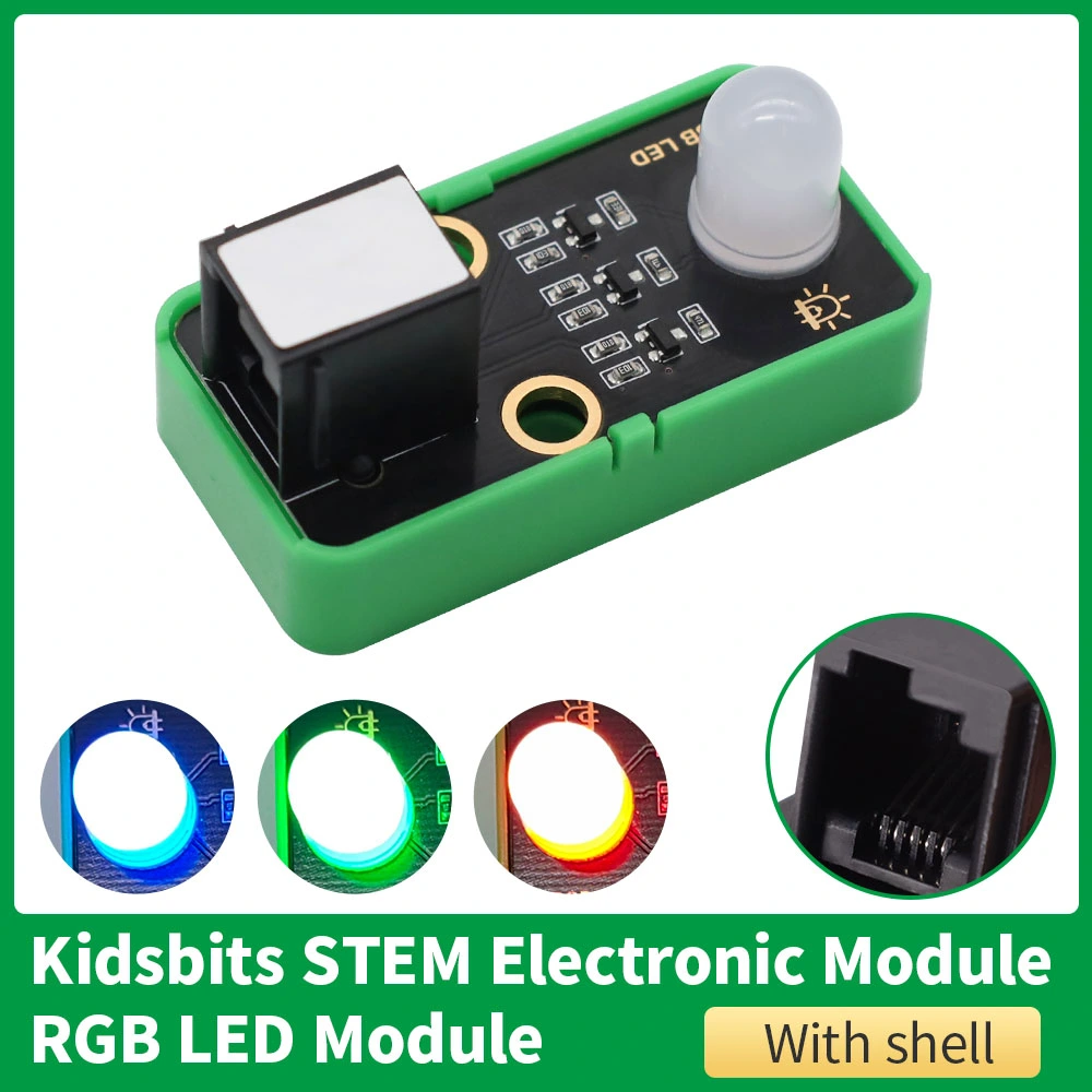Toy Led Module Removable Kidsbits STEM Electronic Module RGB LED Module Compatible with Lego for ...