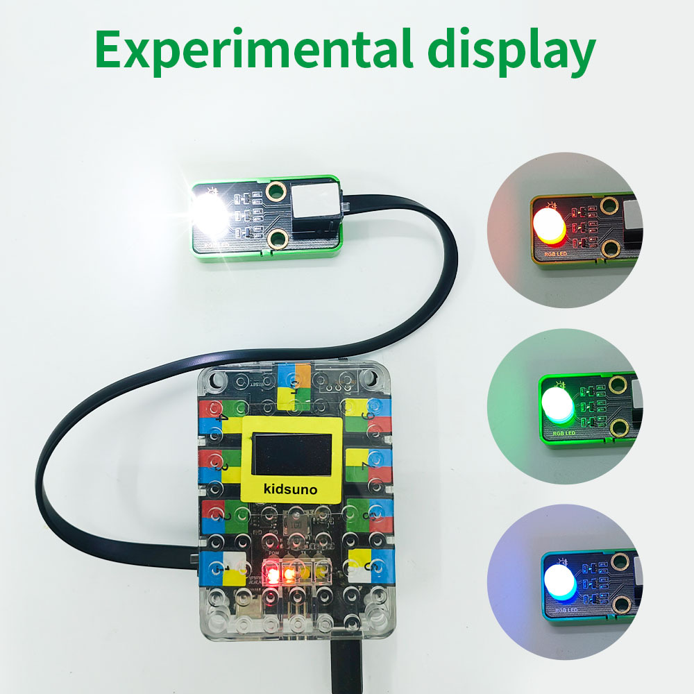 Kidsbits STEM Electronic Module RGB LED Module Compatible with Lego for Arduino