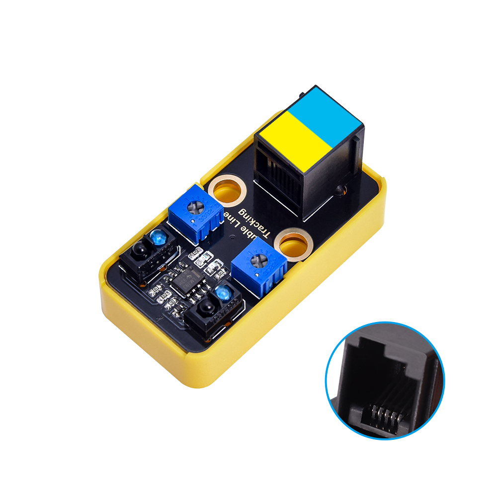 Kidsbits STEM Electronic building blocks Dual Line tracking Sensor Black for Arduino