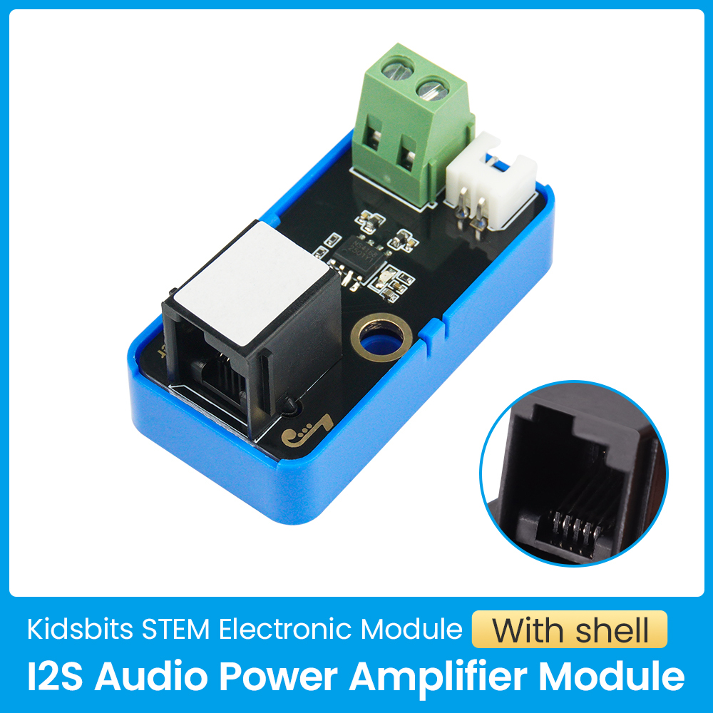 Kidsbits STEM Electronic Module I2S Audio Power Amplifier Module With shell Compatible with LEGO