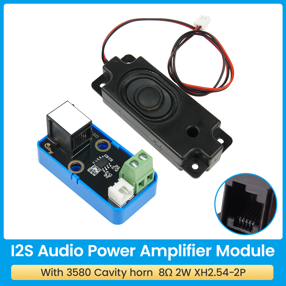 Kidsbits STEM Electronic Module I2S Audio Power Amplifier Module With 3580 Cavity horn 8Q 2W XH2.54-2P