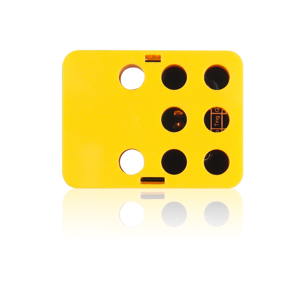 Kidsbits Ultrasonic adaptor Module  Black For Arduino Compatible With Lego Building Blocks
