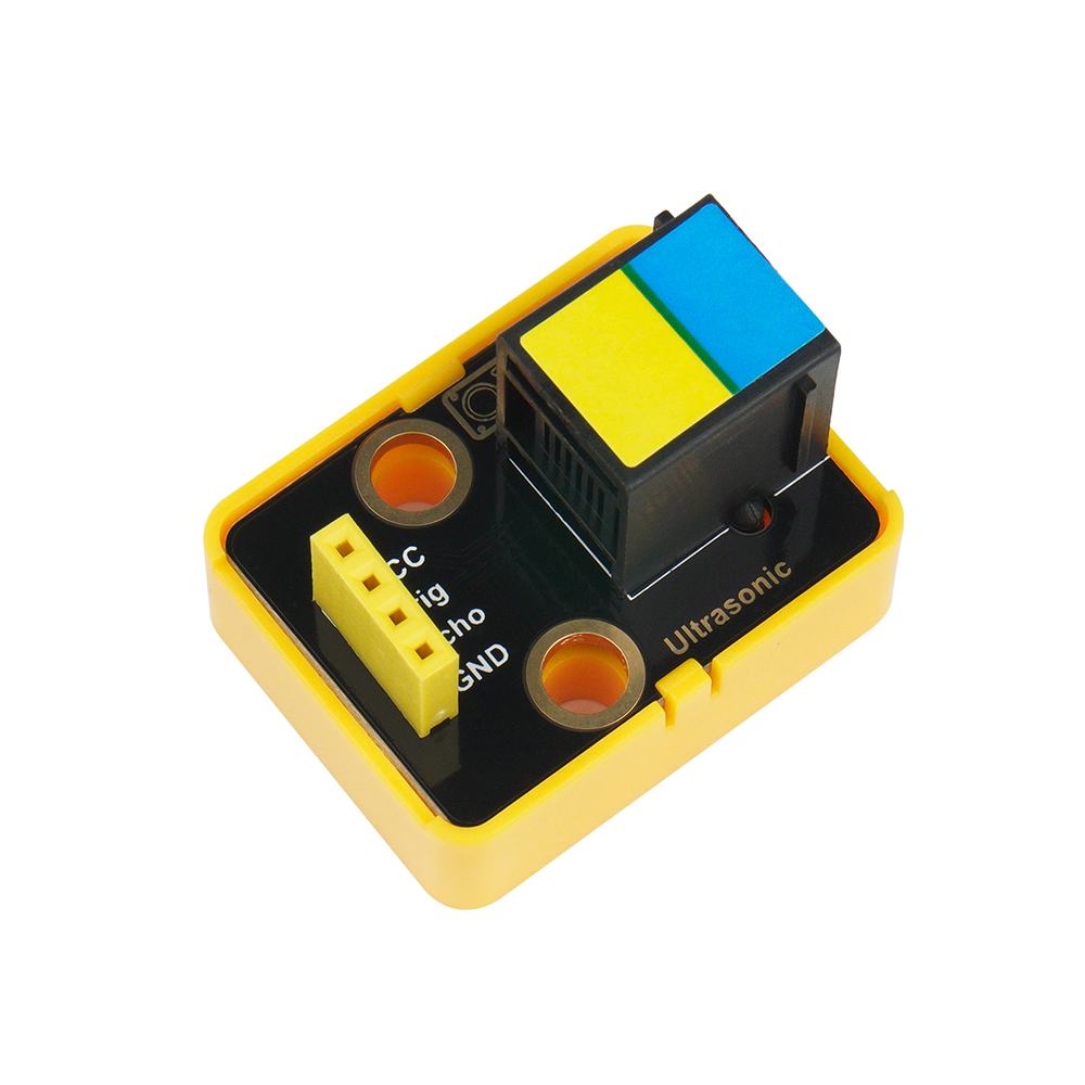 Kidsbits Ultrasonic adaptor Module  Black For Arduino Compatible With Lego Building Blocks