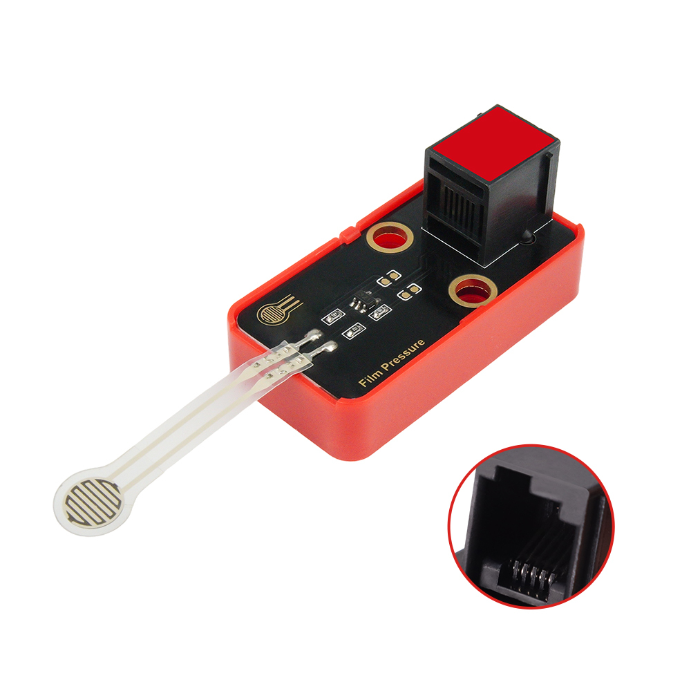 Kidsbits STEM Electronic Building Blocks Thin-film Pressure Sensor Module Black For Arduino