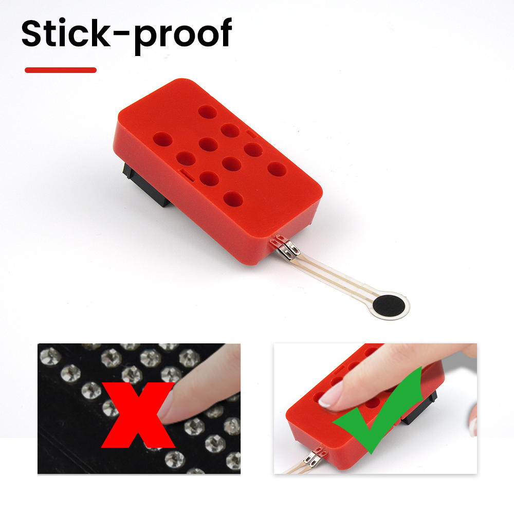 Kidsbits STEM Electronic Building Blocks Thin-film Pressure Sensor Module Black For Arduino