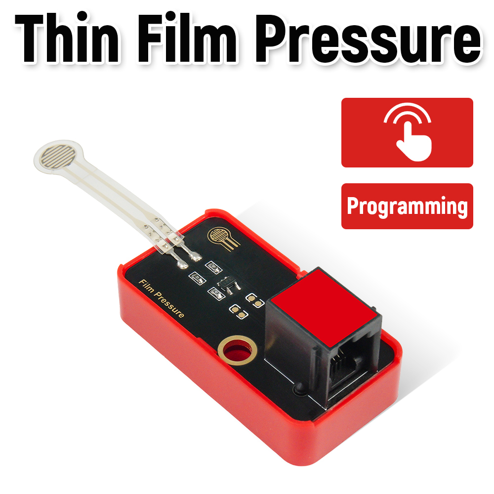 Kidsbits STEM Electronic Building Blocks Thin-film Pressure Sensor Module Black For Arduino