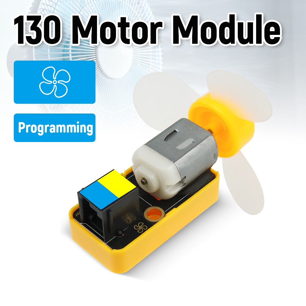 Kidsbits STEM Building Blocks Electronic Module130 Motor Module Black With shell