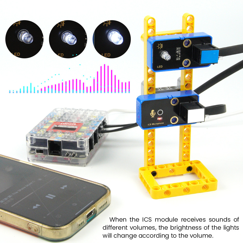 Keyestudio DIY Electronic Building Blocks ICS Microphone Sensor Module for Arduino/ESP32