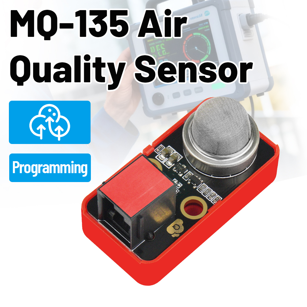 Kidsbits MQ-135 Air Quality Sensor Module Compatible with Electronic Building Blocks for STEM DIY Projects