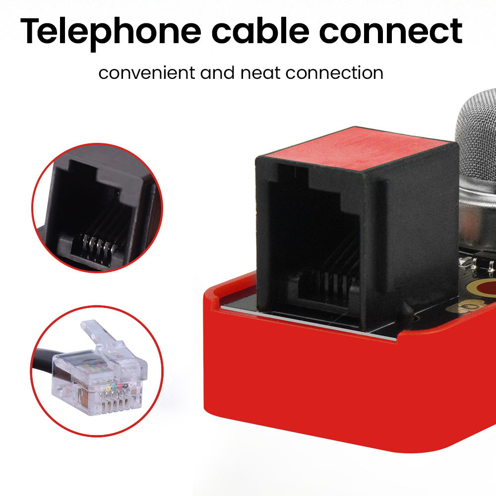 Kidsbits MQ-135 Air Quality Sensor Module Compatible with Electronic Building Blocks for STEM DIY Projects