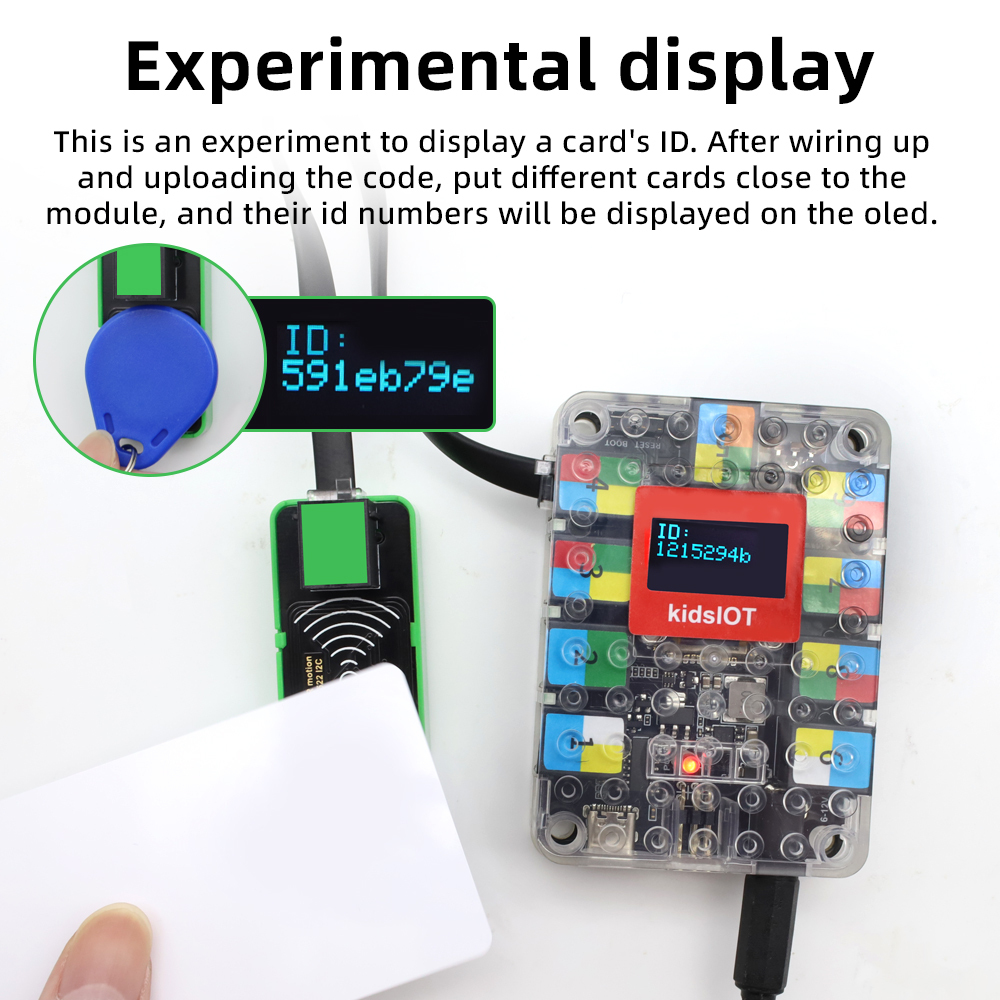 Kidsbits STEM Electronic RFID-RC522 Card Module With Shell Compatible With Lego For Arduino/Micro bit DIY Building Projects