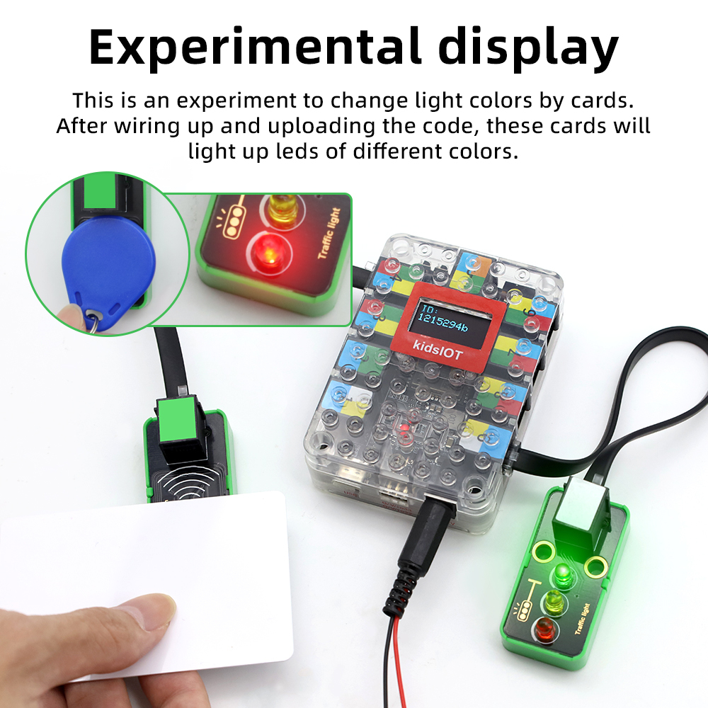 Kidsbits STEM Electronic RFID-RC522 Card Module With Shell Compatible With Lego For Arduino/Micro bit DIY Building Projects