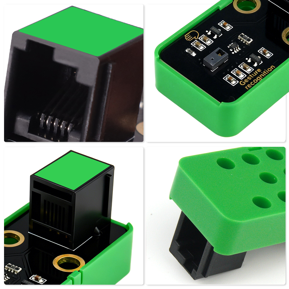 Kidsbits PAJ7620 Gesture Recognition Sensor 9 Gestures I2C Interface For Arduino Robot DIY STEM Electronic Building Blocks