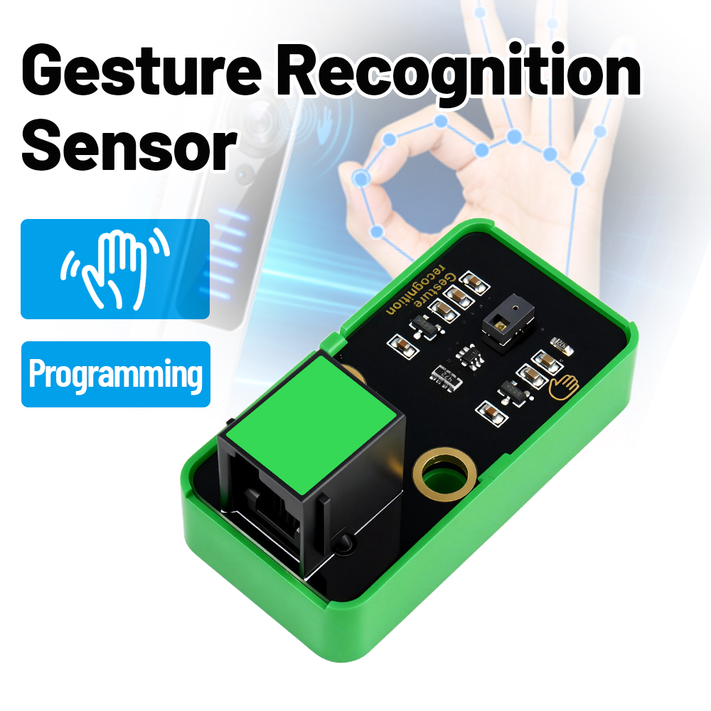 Kidsbits PAJ7620 Gesture Recognition Sensor 9 Gestures I2C Interface For Arduino Robot DIY STEM Electronic Building Blocks