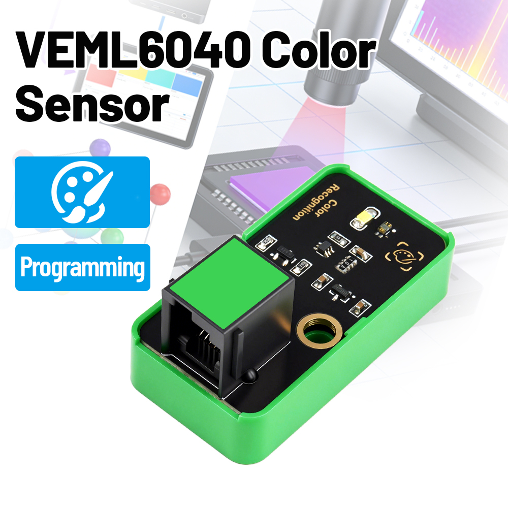 Kidsbits STEM Electronic Building Blocks VEML6040 RGBW Color Sensor Module 50-150mm Detection For Arduino DIY Projects