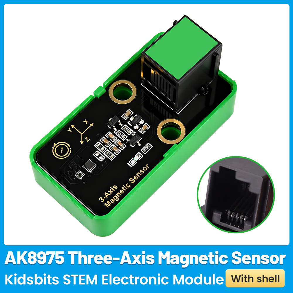 Kidsbits STEM Electronic Module AK8975 Three-Axis Magnetic Sensor Kidsbits With shell for Arduino