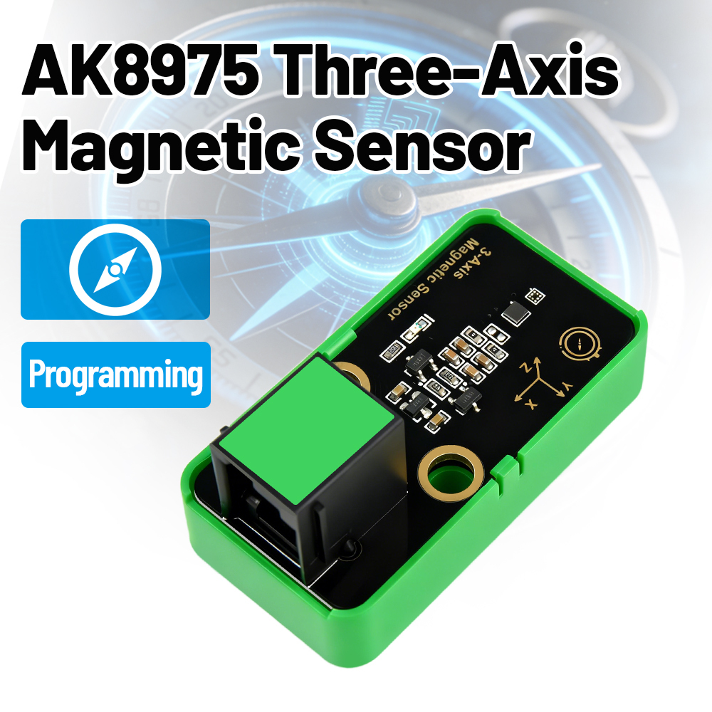 Kidsbits STEM Electronic Module AK8975 Three-Axis Magnetic Sensor Kidsbits With shell for Arduino