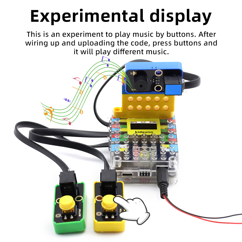 Kidsbits STEM Electronic Building Blocks Passive Buzzer Module for Arduino