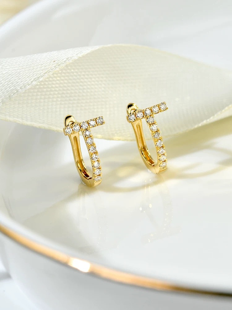 T Shape Stud Earrings