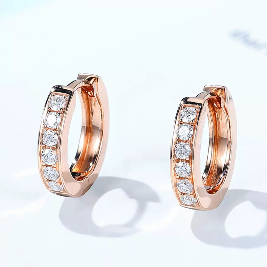 Huggie Earrings Hoop Design
