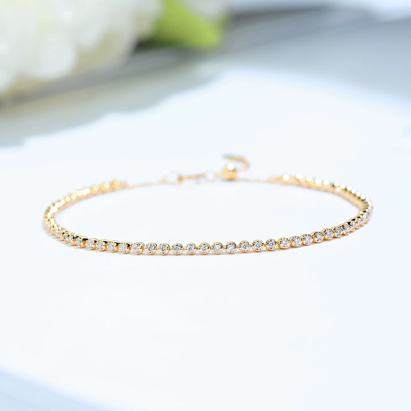 Mini Sized Stone Tennis Bracelet