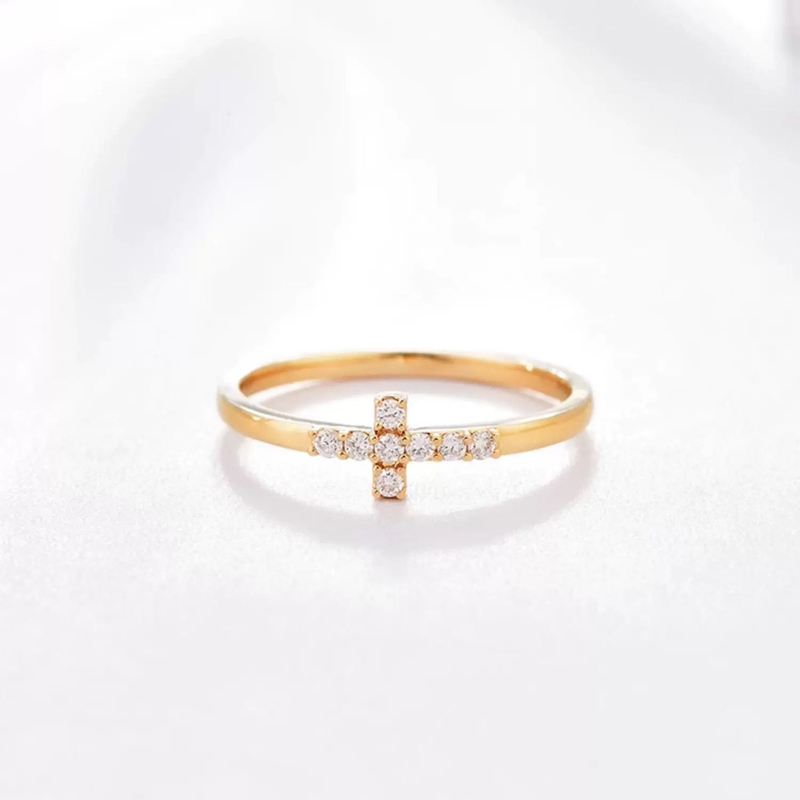 Copper Cross Ring