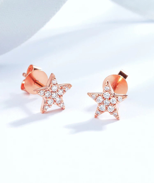 Star Shape Earrings Studs