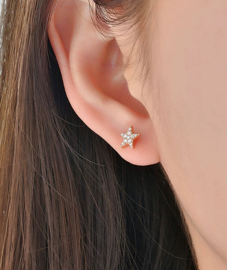 Star Shape Earrings Studs