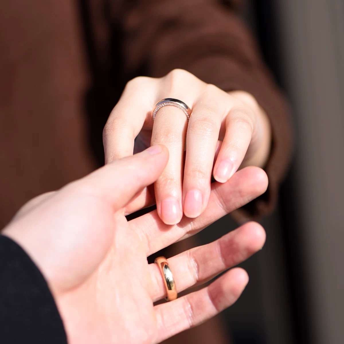 Ring with Sided Full Circle Stones