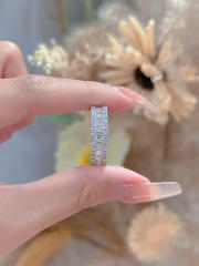 Round and Baguette Stone Ring