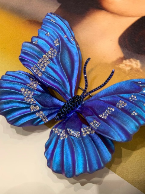 Fine Anodized Color Titanium Butterfly Brooch Jewelry