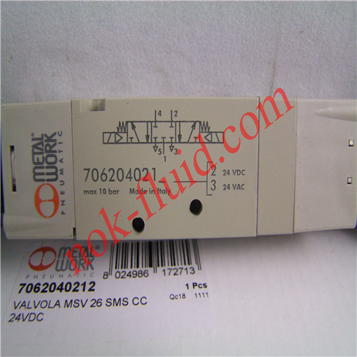 METALWORK SOLENOID VALVE 7062040212 MSV 26 SMS CC