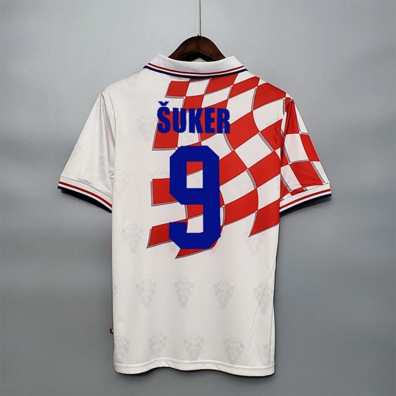 Croatia Retro Jersey Home World Cup 1998