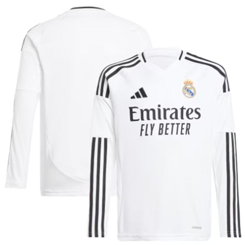 New  Long sleeve 24 25 Real Madrid adult jersey 2024 2025  Home and away Real Madrid soccer jersey 10-20 days. It will arrive in your country