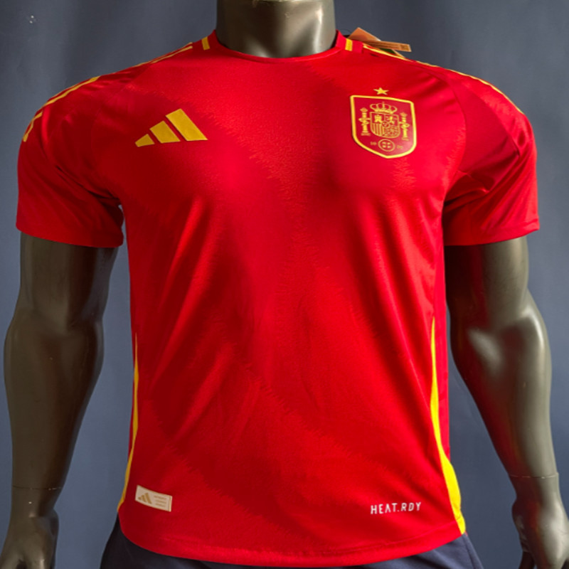 Spain Player edition 24 25 Spain adult jersey 2024 2025  Home and away Spain soccer jersey 10-20 days. It will arrive in your country
