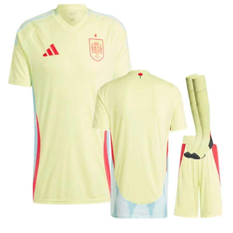 Spain  jersey adult kit  kids kit New 2024 2025 Home away Spain soccer jersey 10-20 days. It will arrive in your country