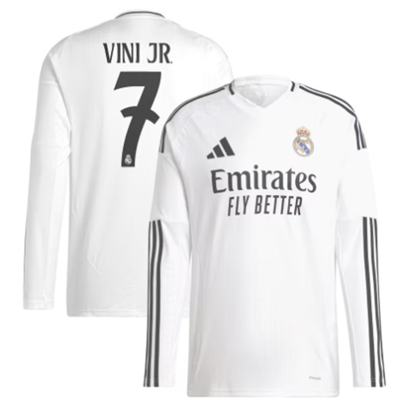 New  Long sleeve 24 25 Real Madrid adult jersey 2024 2025  Home and away Real Madrid soccer jersey 10-20 days. It will arrive in your country